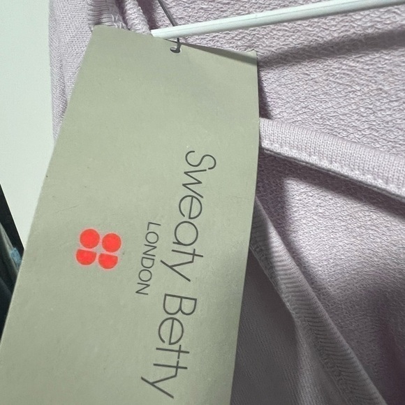 Sweaty Betty After Class Cross Back Sweatshirt, New with Tags, Mistflower Purple - Picture 3 of 6